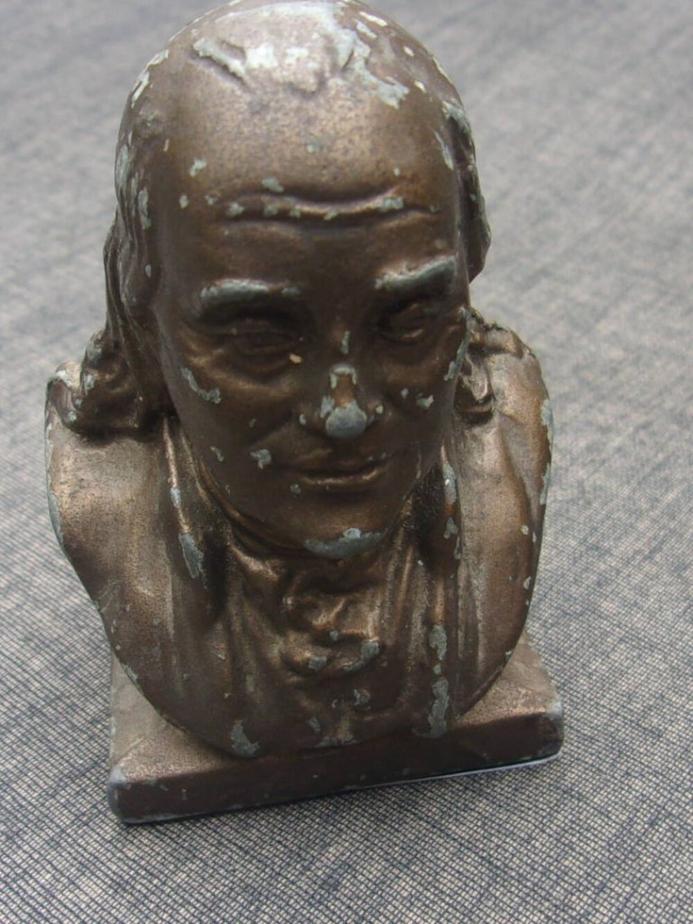 Metal Statue Of Benjamin Franklin